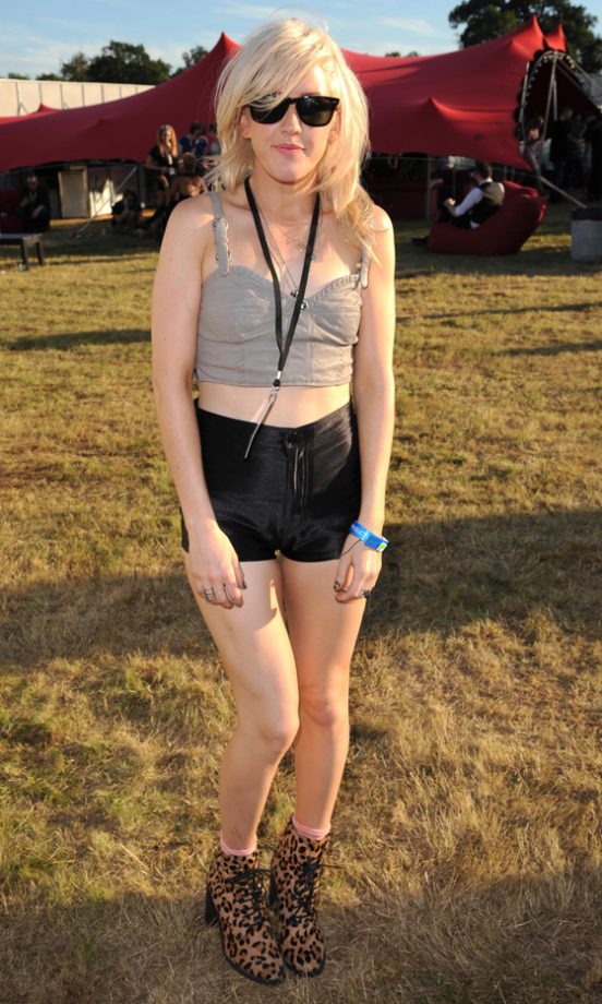Ellie Goulding Backstage At The Virgin Media Louder Lounge, V Festival 2011