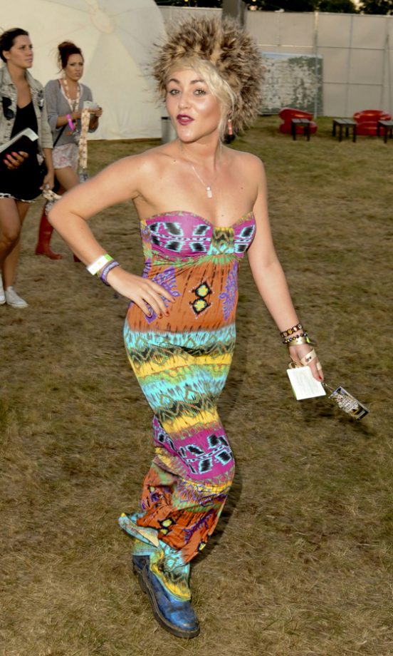 Jaime Winstone Backstage At The Virgin Media Louder Lounge, V Festival 2011