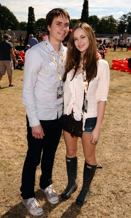 Hannah Tointon With Joe Thomas Backstage At The Virgin Media Louder Lounge, V Festival 2011