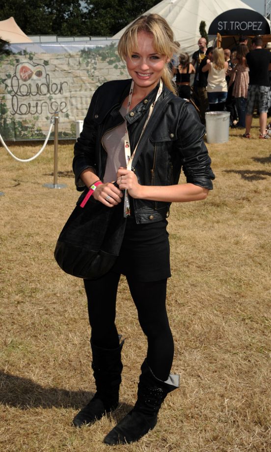 Laura Haddock Backstage At The Virgin Media Louder Lounge, V Festival 2011