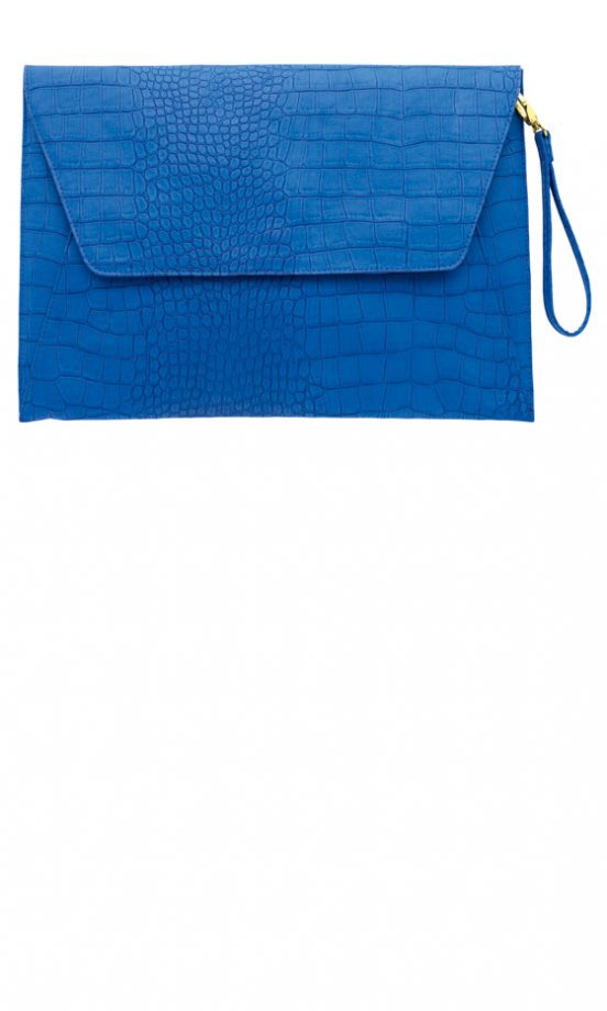 Asos Blue Oversized Clutch Bag, £20 - Coming Soon