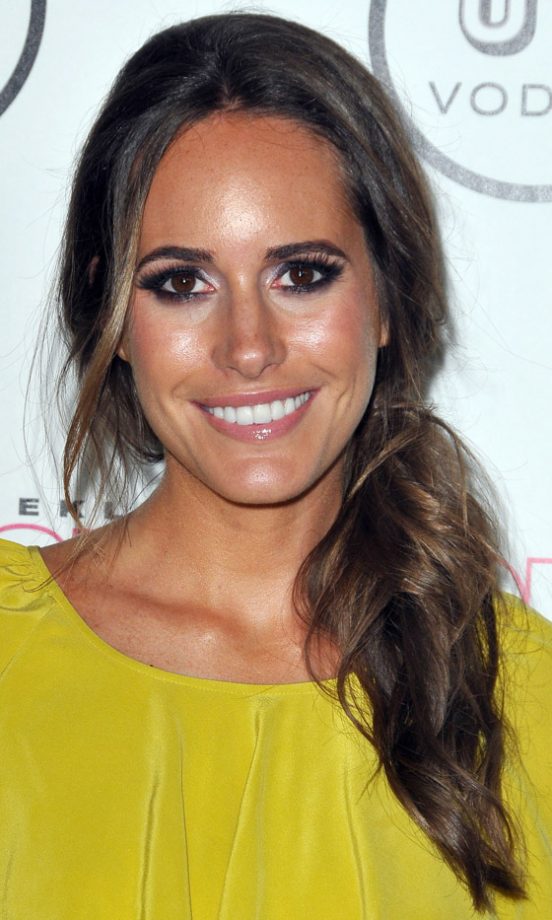 Louise Roe Looks Stylish With A Low On Sided Ponytail