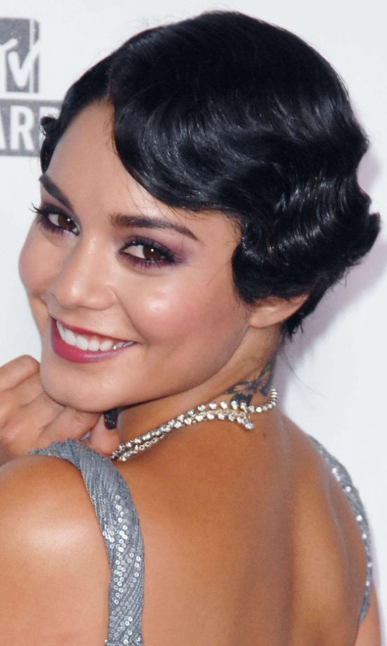 Vanessa Hudgens Celebrates A 1940's Inspired Hairstyle, 2011