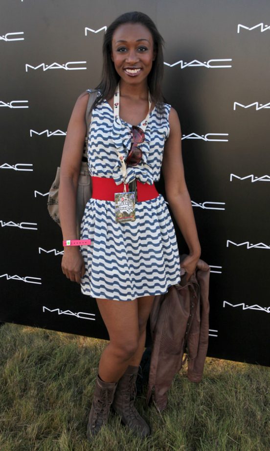 Beverley Knight Outside The MAC Tent At The Virgin Media Louder Lounge, V Festival 2011
