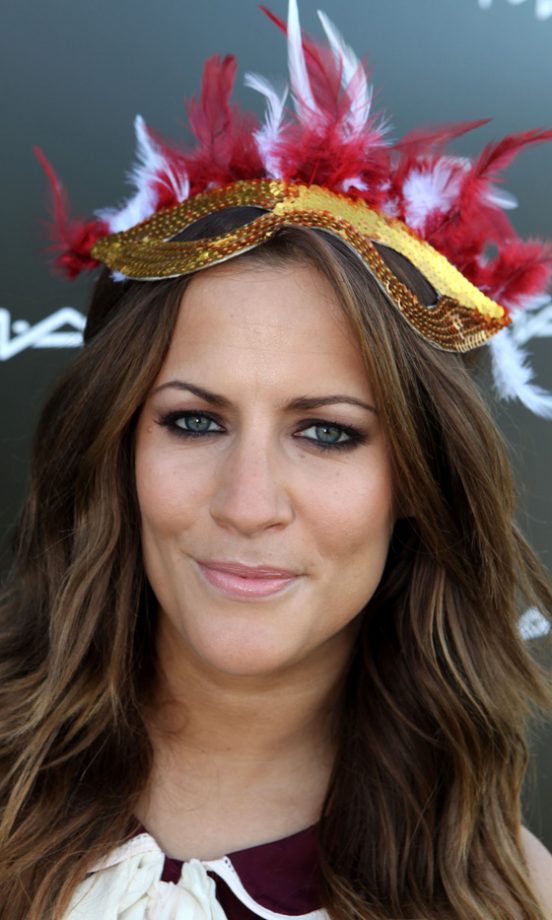Caroline Flack In The MAC Tent At The Virgin Media Louder Lounge, V Festival 2011