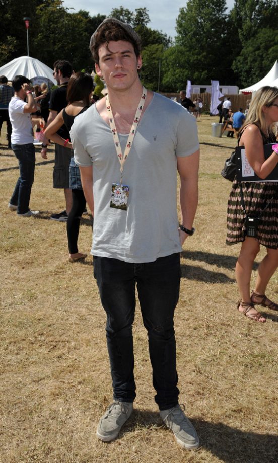 Sam Claflin Backstage At The Virgin Media Louder Lounge, V Festival 2011