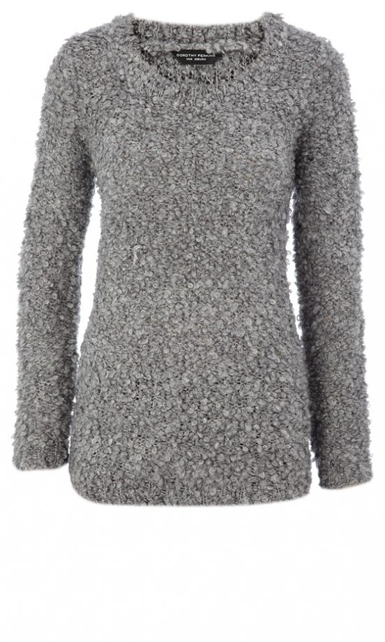Dorothy Perkins Grey Loopy Jumper, £32