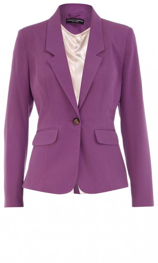 Dorothy Perkins Purple Button Blazer, £45