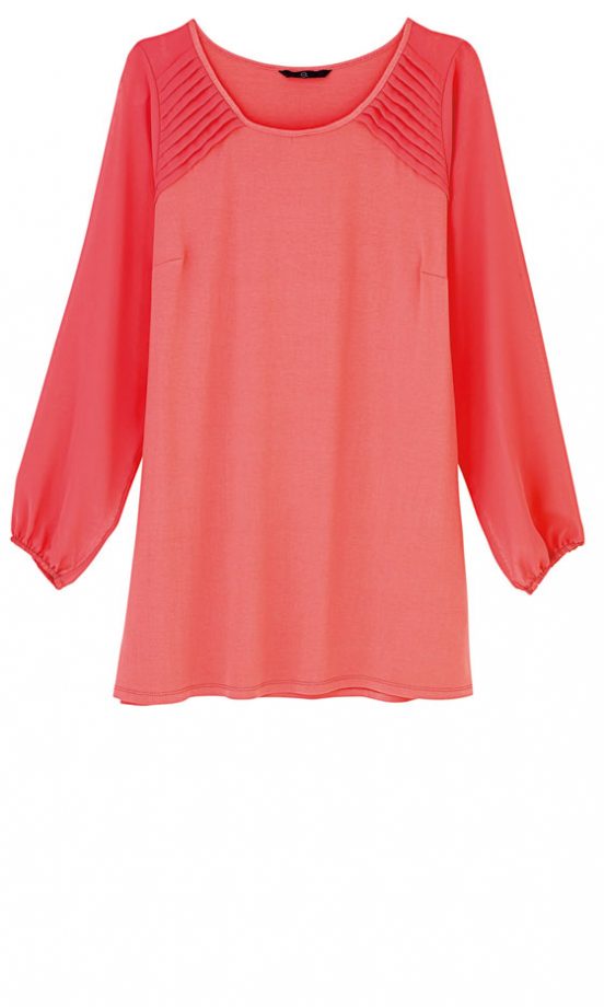 Evans Pink Pleated Dress, £35 - In Store Only