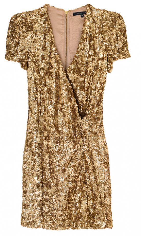 French Connection Golden Samantha Sequin Dress, £165