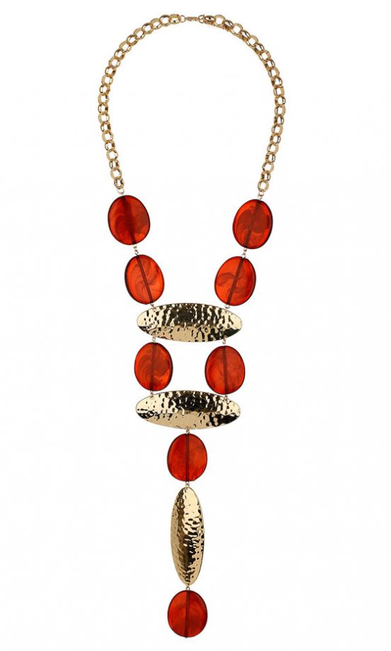 Freedom At Topshop Beads On Textured Necklace, £8.50