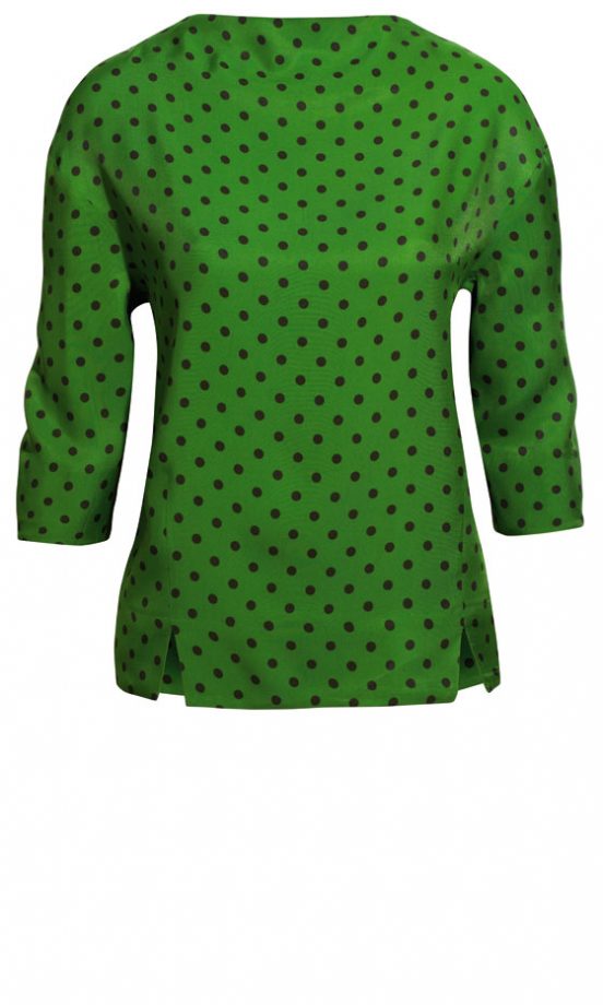H&M Green Polka Dot Blouse, £29.99 - In Store Only