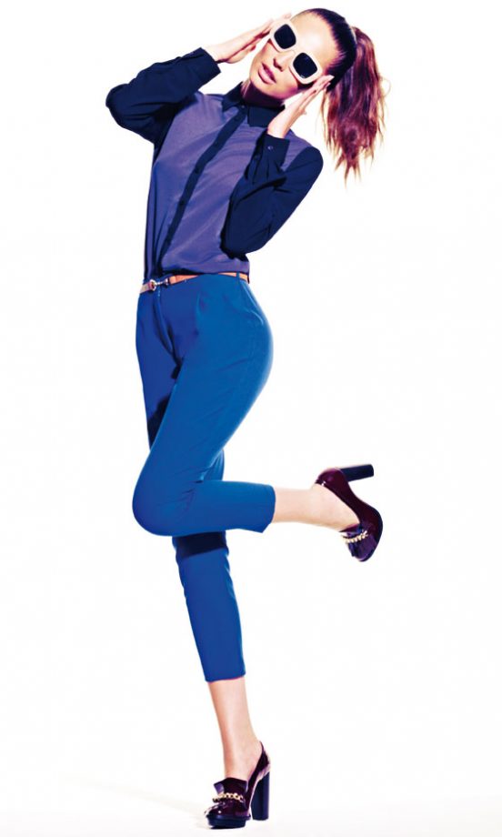 Topshop Blue Contrast Shirt, £36