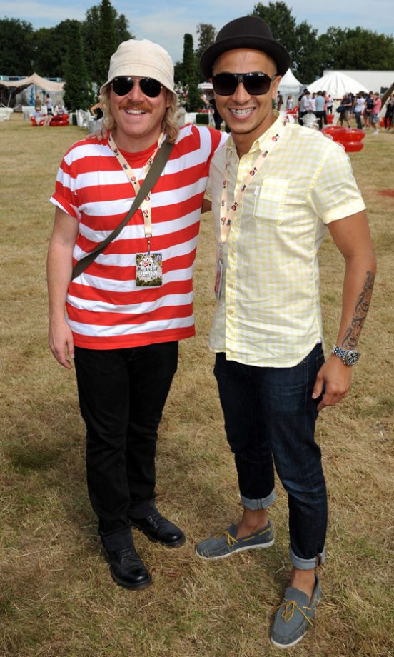 Leigh Francis And Jade Jones Backstage At The Virgin Media Louder Lounge, V Festival 2011