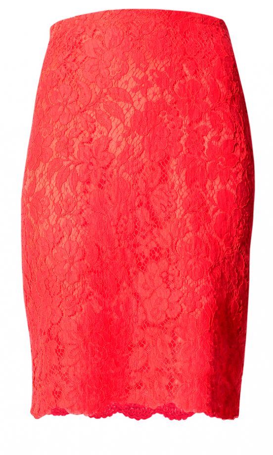 Mango Red Lace Skirt, £44.90 - In Store Only