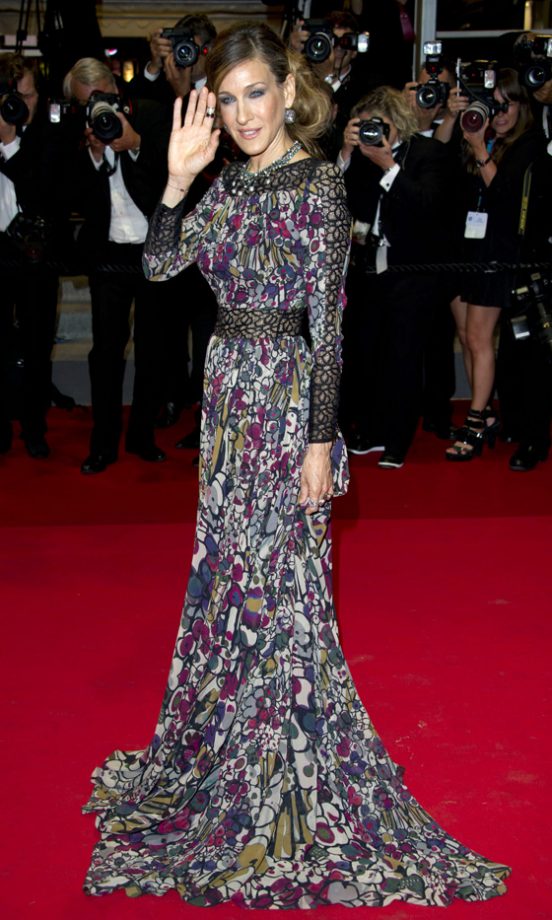 Sarah Jessica Parker Rocked An Elie Saab Floral Dress To Cannes Film Festival 2011