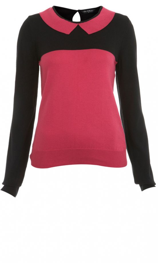 Miss Selfrdige Pink And Balck Jumper, £32 - In Store Only