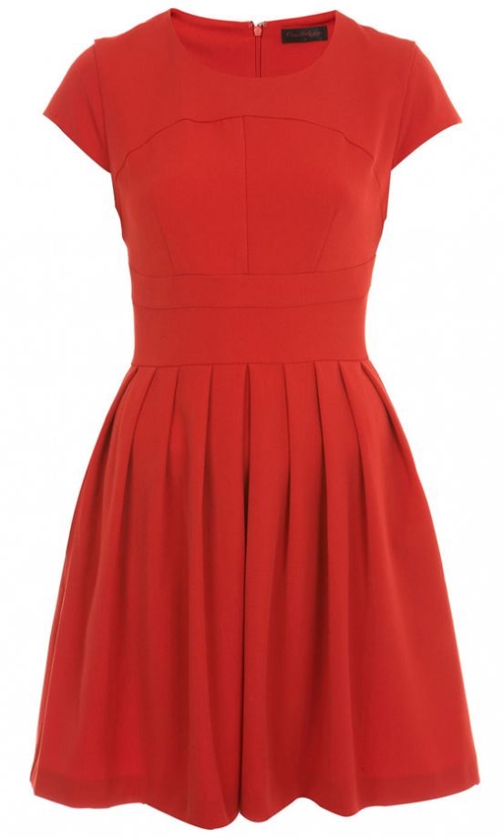 Miss Selfridge Red Colour Block Dress, £42 - In Store Only