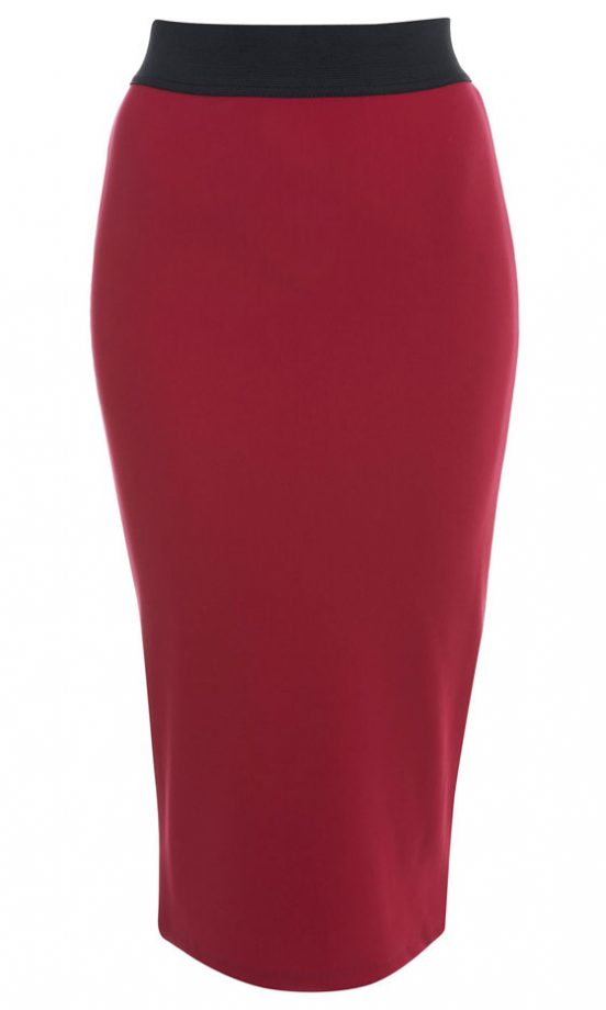 Miss Selfridge Pink Ponti Pencil Skirt, £24