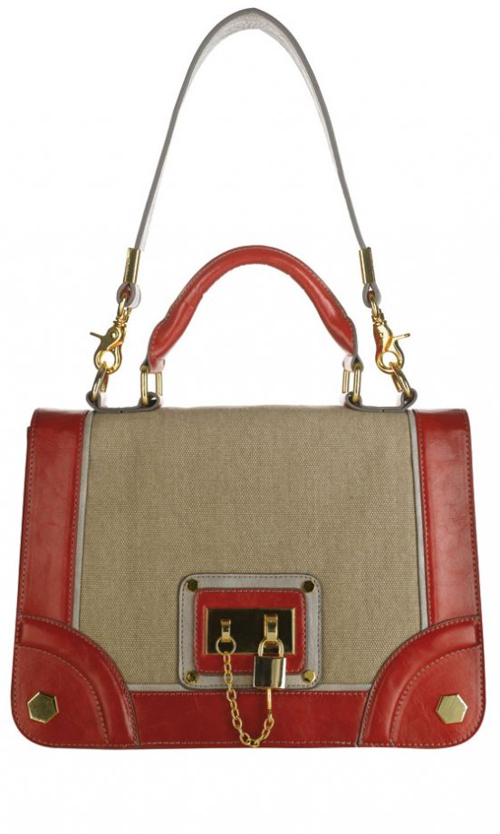 Limited Collection At Marks And Spencer Top Handle Padlock Handbag £39.50