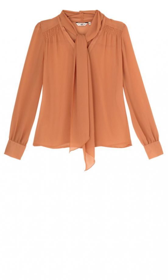New Look Chiffon Pussybow Blouse, £22.99