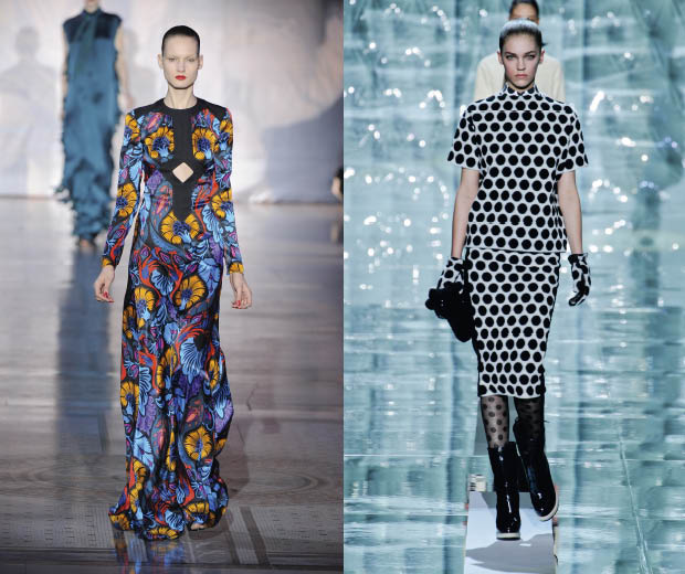 Prints were huge on the Giles and Marc Jacobs AW11 catwalks