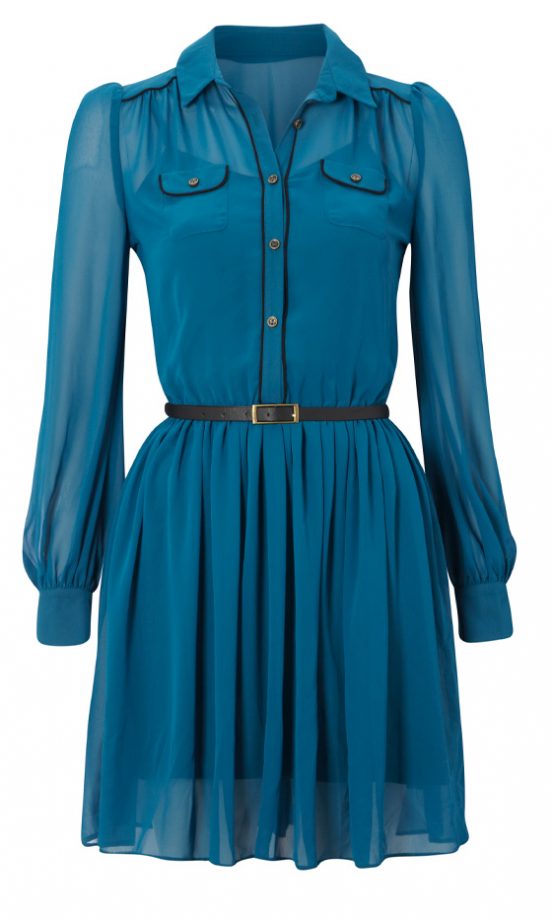 Primark Blue Midi Dress, £17 - In Store Only