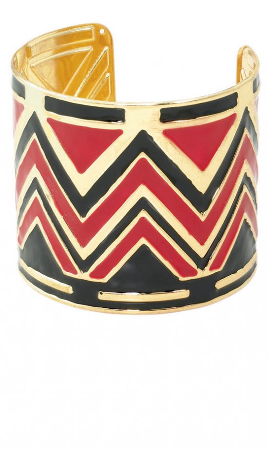 Primark Red And Black Zig-Zag Cuff, £7 – In Store Only