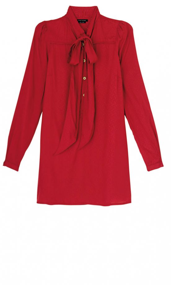 River Island Red Pussy Bow Blouse, £30 - In Store Only