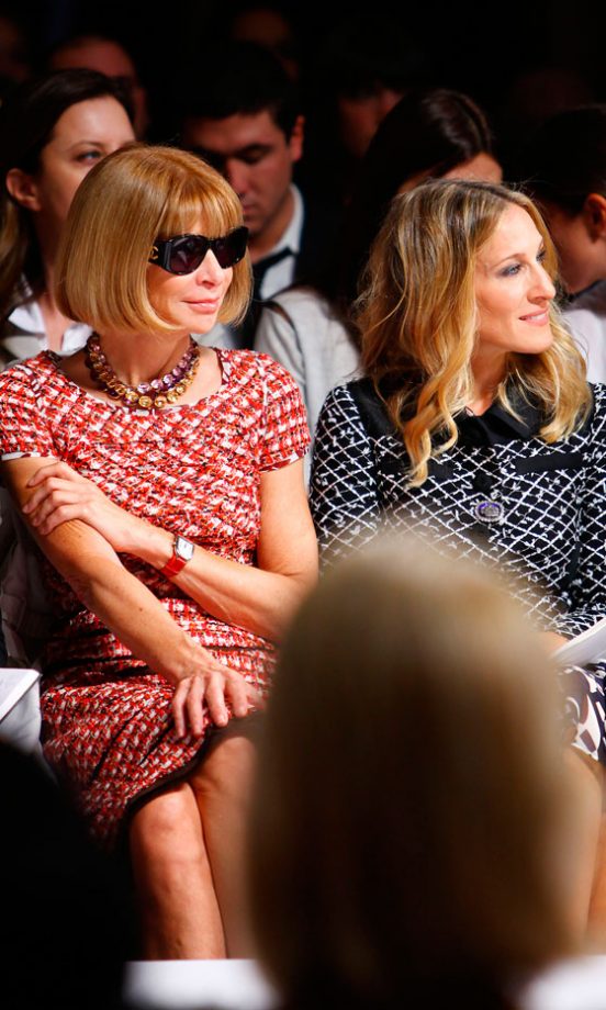 Sarah Jessica Parker Bags Fashion Brownie Points For Her Front Row Seat Next To Anna Wintour, September 2010