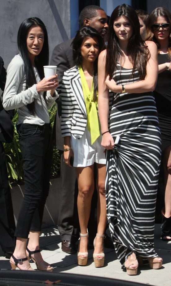 Vera Wang, Kourtney Kardashian And Kylie Jenner At The Bridesmaid Dresses Fittings Ahead Of Kim Kardashian's Wedding