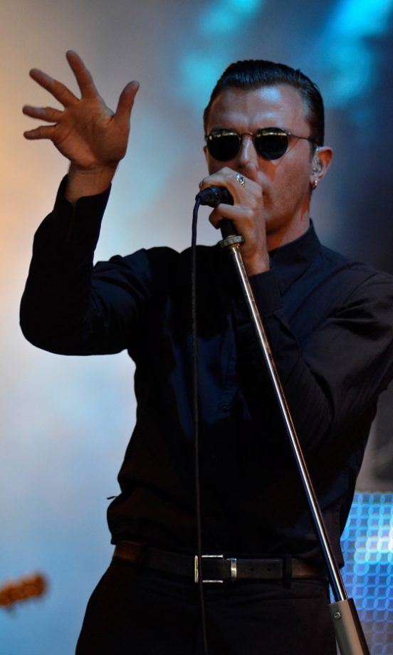 Theo Hutchcraft From The Hurts At V Festival 2011