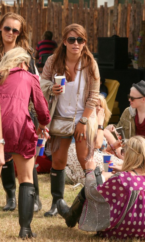 Coleen Rooney With Friends At V Festival 2011