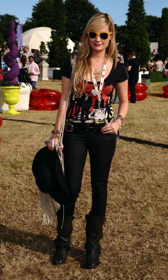 Laura Whitmore Backstage At The Virgin Media Louder Lounge, V Festival 2011