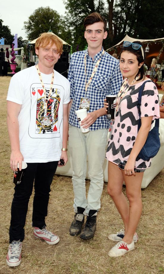 Rupert Grint And Georgia Groome Backstage At The Virgin Media Louder Lounge, V Festival 2011