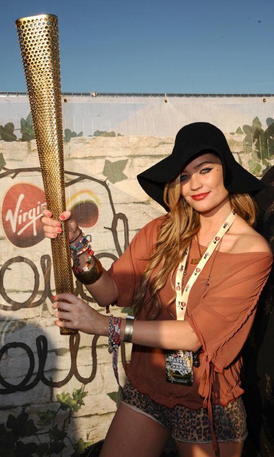Laura Whitmore Backstage At The Virgin Media Louder Lounge, V Festival 2011