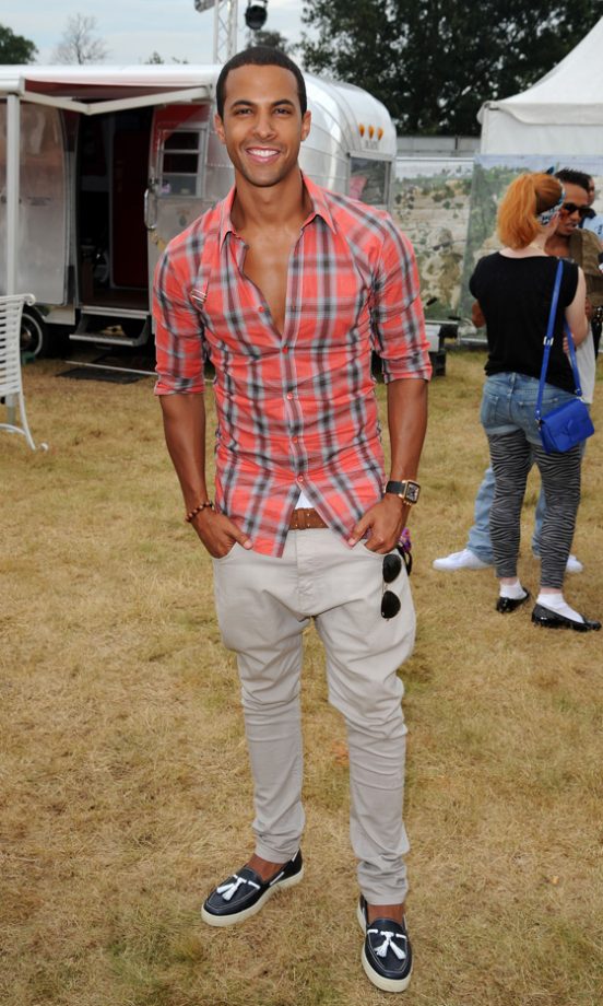 Marvin Humes From JLS Backstage At The Virgin Media Louder Lounge, V Festival 2011