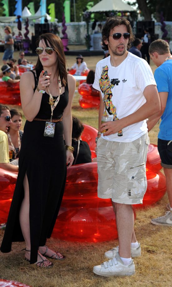 Michelle Ryan And Ralf Little Backstage At The Virgin Media Louder Lounge, V Festival 2011