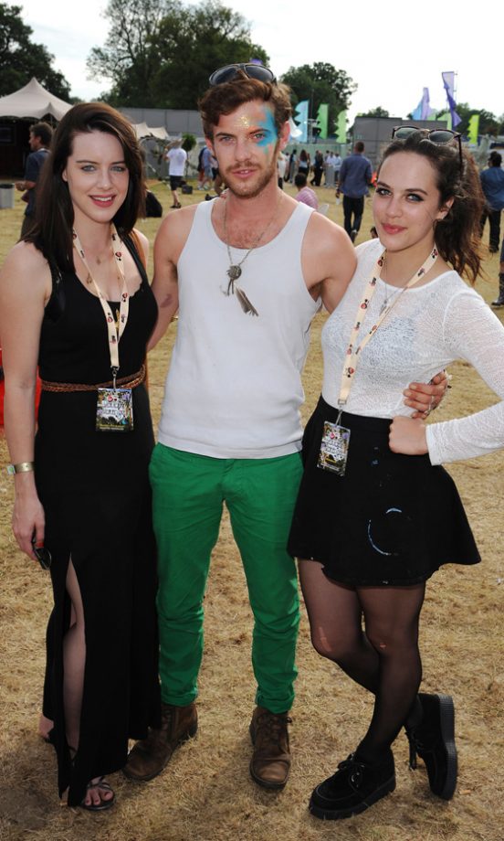 Michelle Ryan, Harry Treadaway And Jessica Brown-Findlay Backstage At The Virgin Media Louder Lounge, V Festival 2011