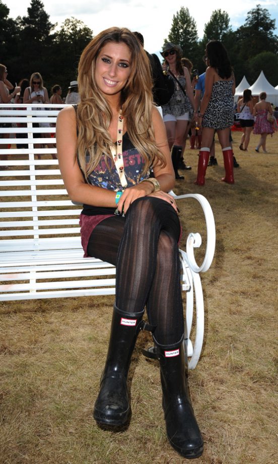 Stacey Solomon Backstage At The Virgin Media Louder Lounge, V Festival 2011