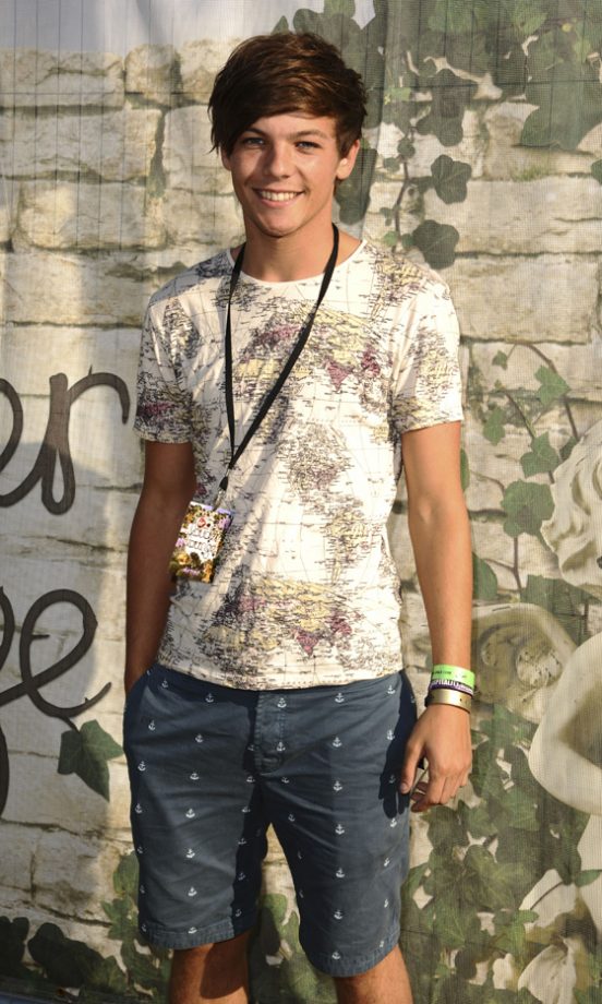 Louis Tomlinson From One Direction Backstage At The Virgin Media Louder Lounge, V Festival 2011