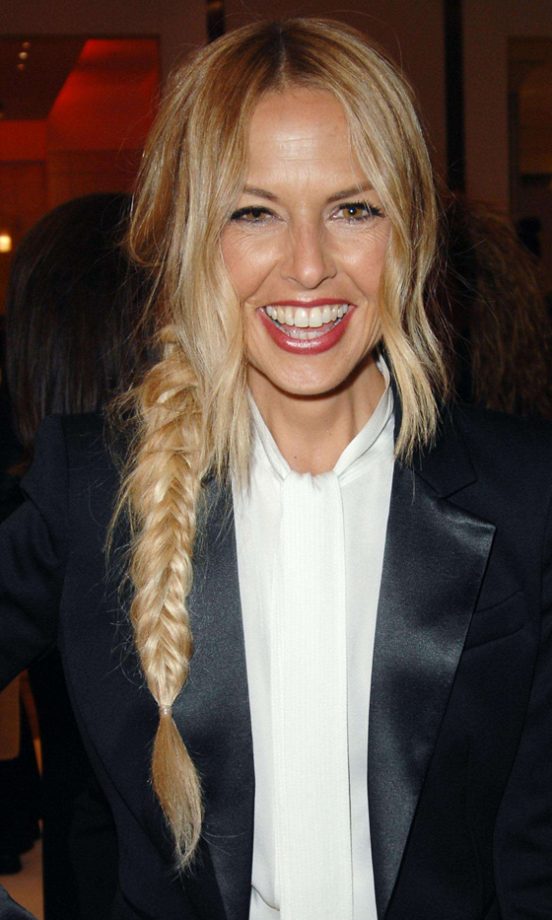 Rachel Zoe Rocks A Messy Fishtail Plait To Launch Her New Fashion Collection, 2011