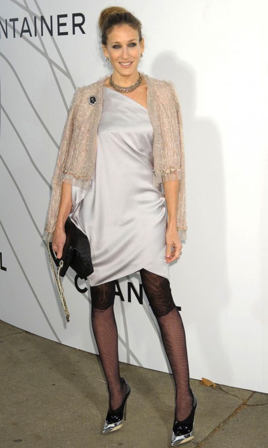 Sarah Jessica Parker Wearing Chanel At The Chanel Contemporary Art Container Party In New York, 2008