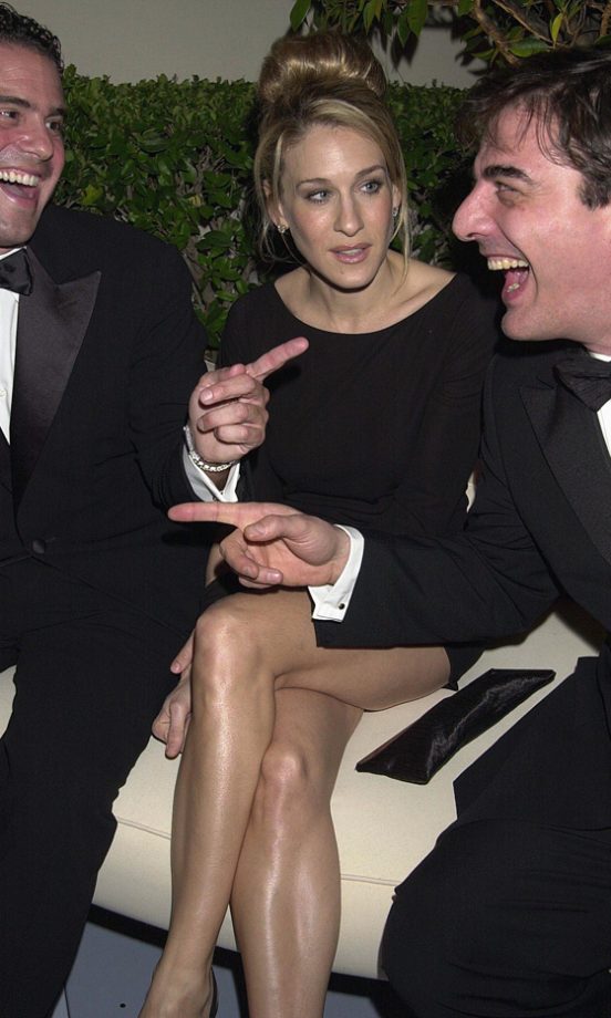 Sarah Jessica Parker And Chris Noth At The Vanity Fair Party, 2001