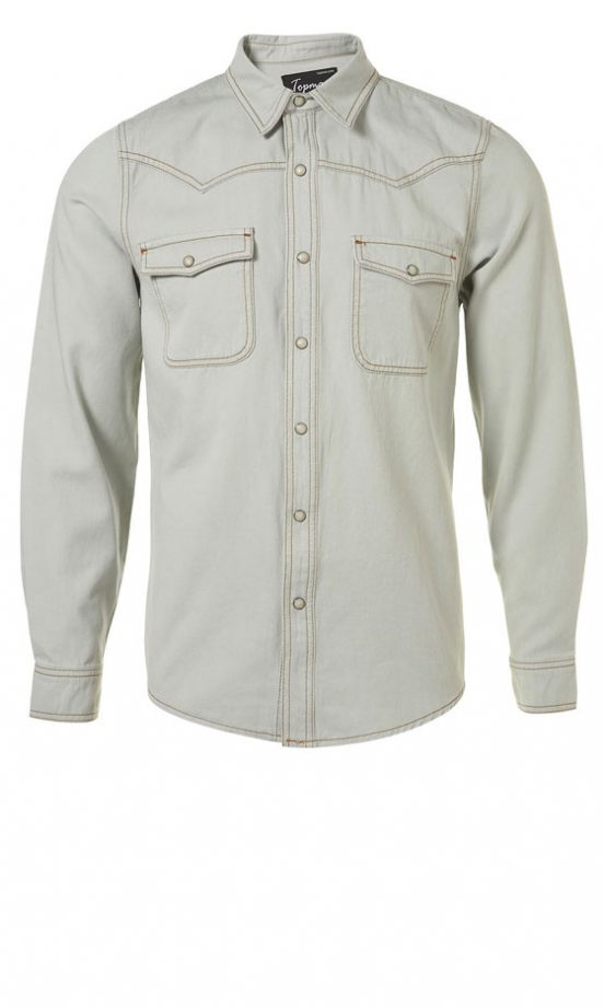 Topman Light Wash Denim Shirt, £32