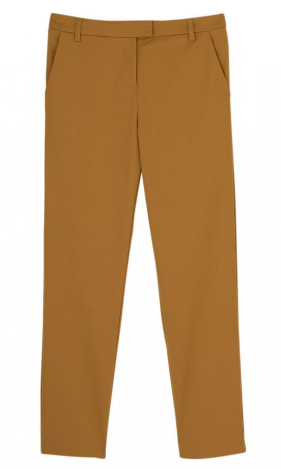 Topshop Mustard Ankle Grazer Trousers, £38
