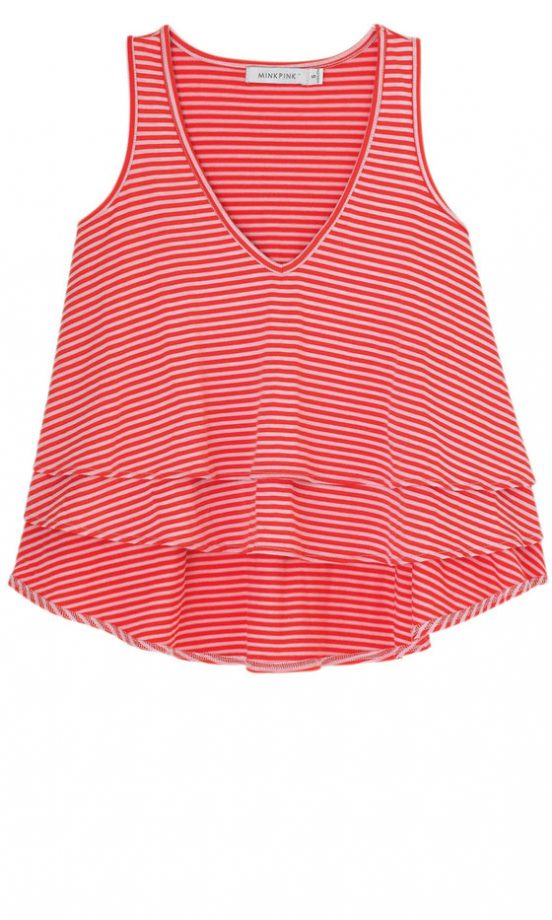 Urban Outfitters Minkpink Red Stripe Tank Top, £48