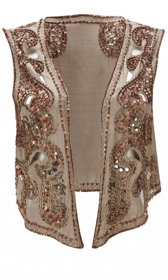 Wallis Stone Cutwork Waistcoat, £45