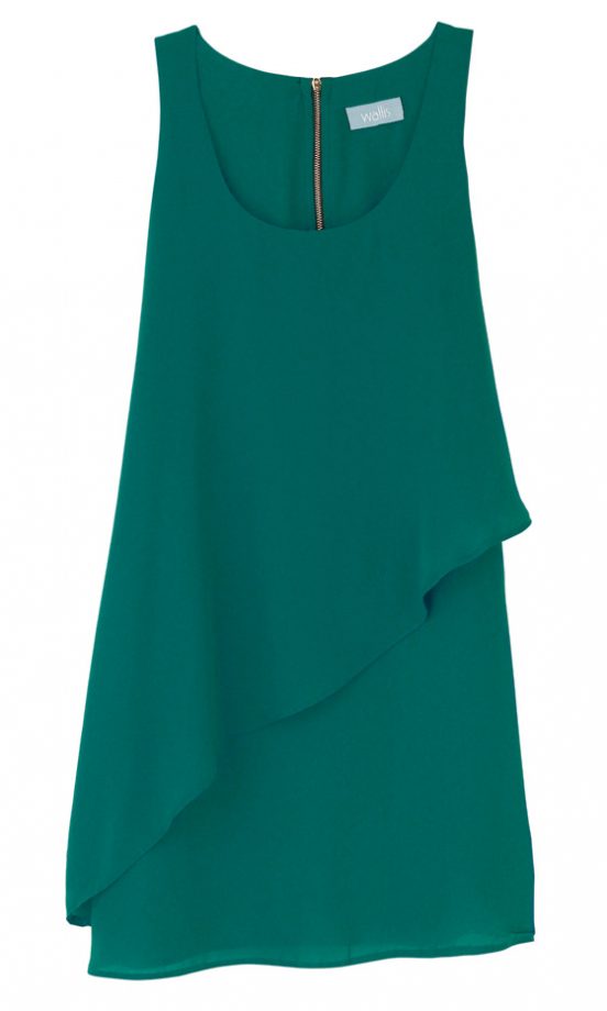 Wallis Green Layer Dress, £36 - In Store Only