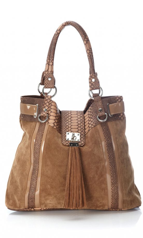 Wallis Camel Suedette Shopper Bag, £33